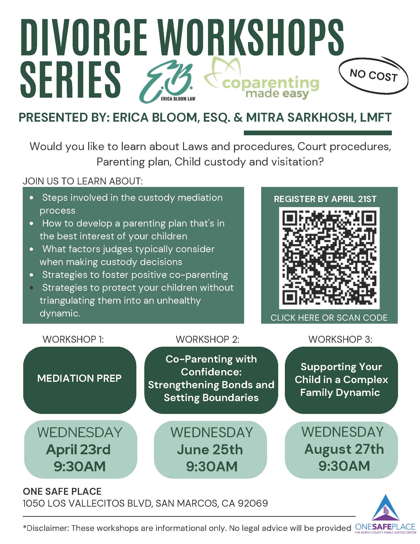 Divorce Workshop Flyer