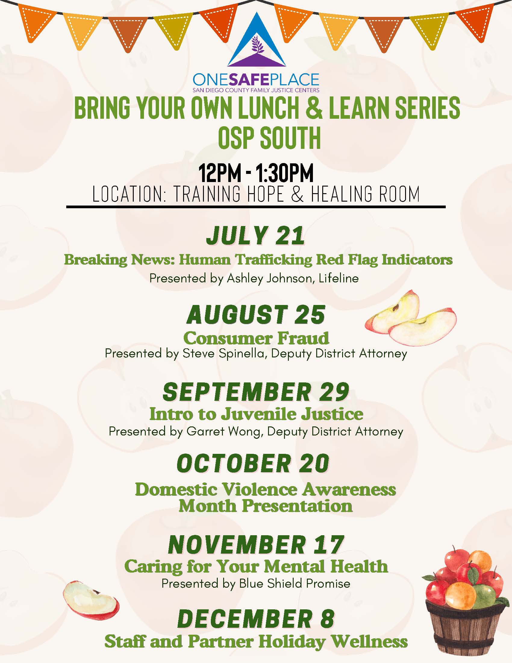 South Lunch and Learn